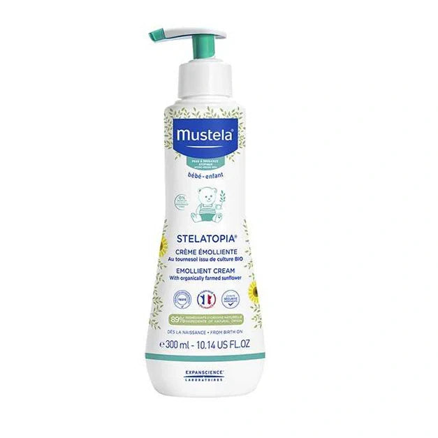Mustela Stelatopia Crema Emolliente 300 ml, cosmetico per pelle atopica