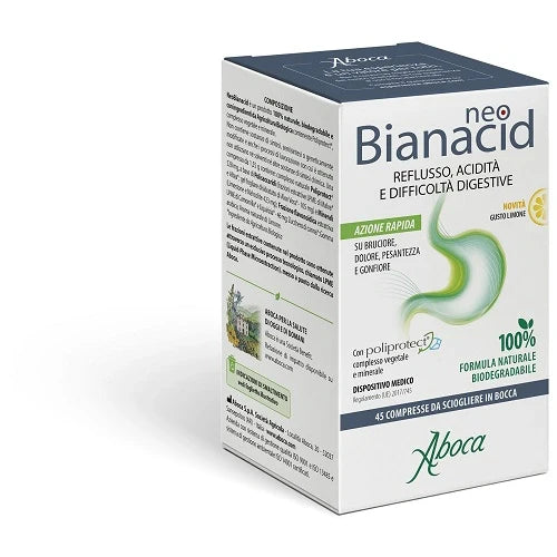 Aboca Neobianacid 45 compresse al limone Dispositivo medico