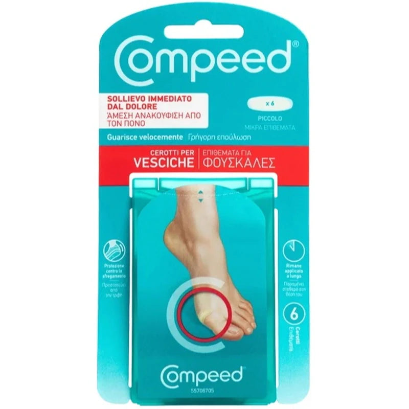 Compeed cerotti per vesciche piccolo 6pz, Dispositivo medico