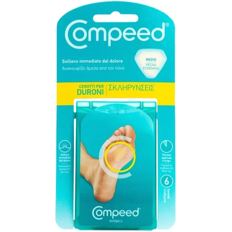 Compeed cerotti per duroni medio 6pz, Dispositivi medici
