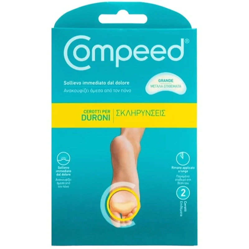Perrigo Compeed cerotti per duroni largo 2pz, Dispositivo medico