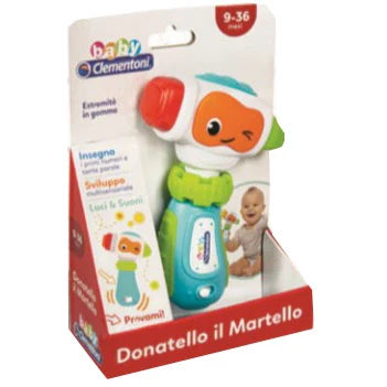Clementoni Donatello il martello, gioco educativo, giocatolo per bambini
