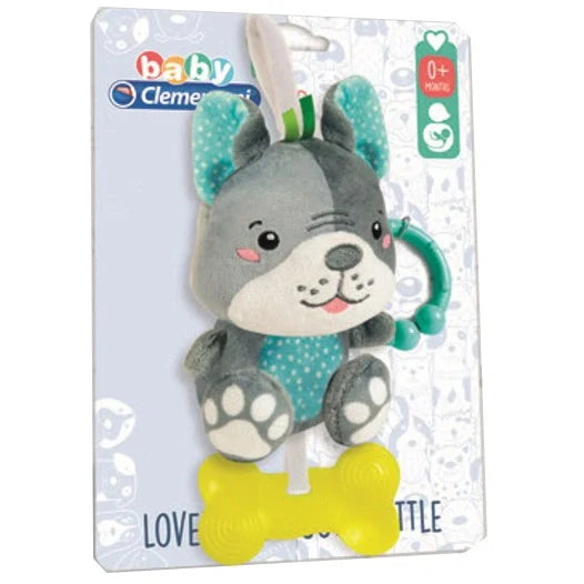 Clementoni Morbido cagnolino sonaglio  - Giocattolo per bambini