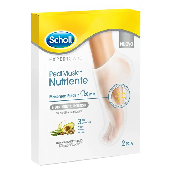 Scholl PediMask Nutriente per Piedi, maschera idratante, cosmetici