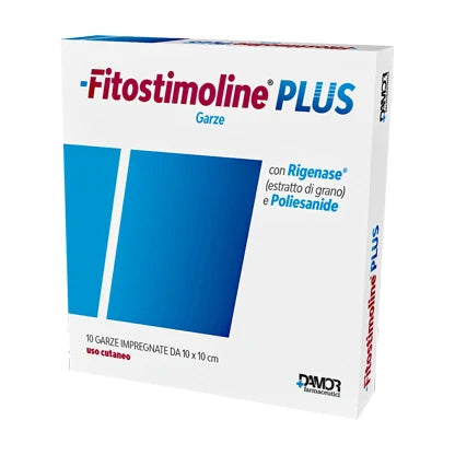 Farmaceutici Damor Fitostimoline Plus Garze 10x10 cm Dispositivo medico