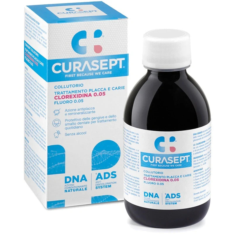 Curasept Collutorio 200 ml - Clorexidina e Fluoro - Collutori
