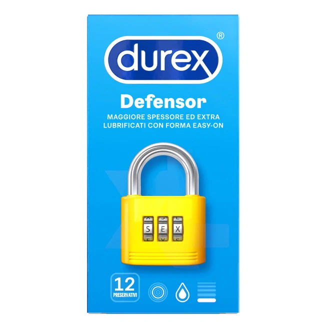 Durex Defensor 12 pezzi, profilattici, Dispositivi medici