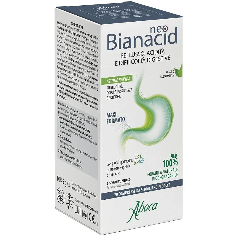 Aboca Neobianacid 70 compresse masticabili Dispositivo medico