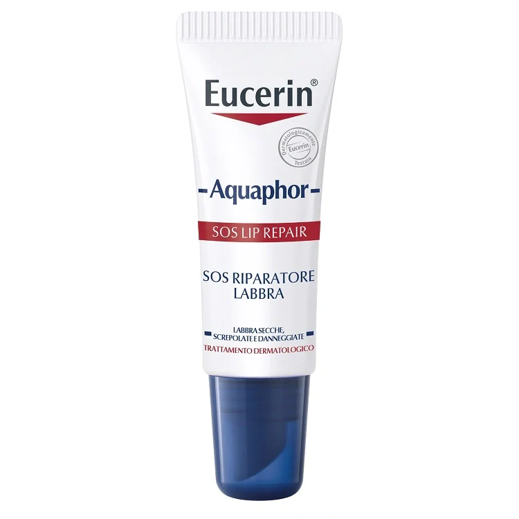Eucerin Aquaphor SOS Riparatore Labbra 10 ml, Parafarmaco
