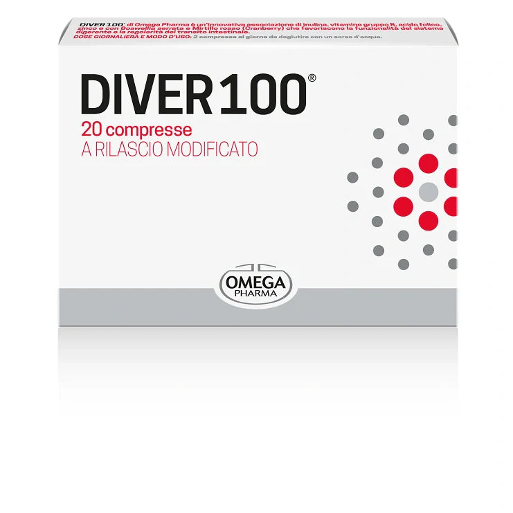 Omega Pharma Diver 100 Integratore 20 Compresse Digestione