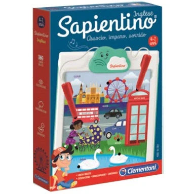 Clementoni Sapientino Inglese, gioco educativo, 27,8 x 39,6 x 6 cm, Giocattoli