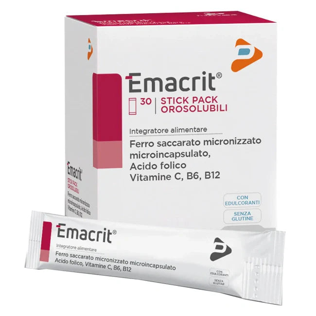 Pharma Line Emacrit Orosolubile 30 Stick Pack Integratori