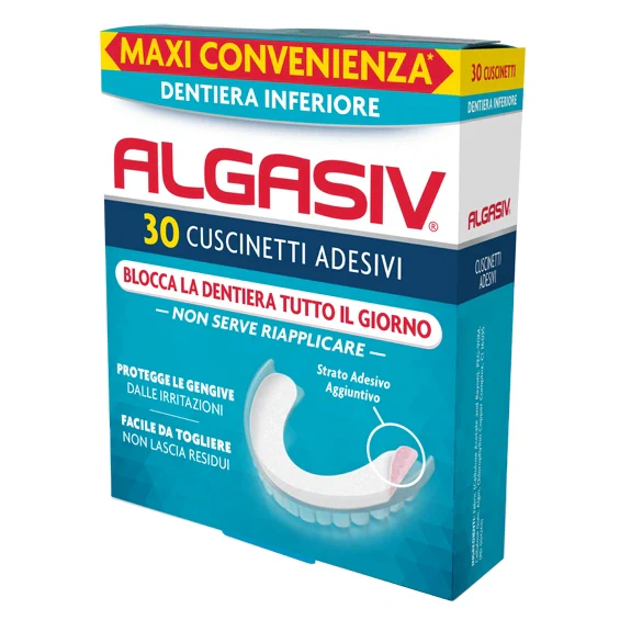 Combe Italia Algasiv adesivo protesi dentaria 30pz Dispositivo medico