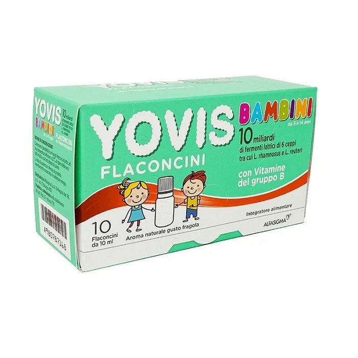 Alfasigma Yovis Bambini Fragola 10 Flaconcini Integratori