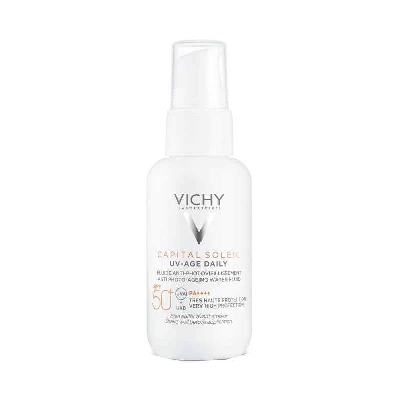 Vichy Capital UV-Age Fluido 50+ 40ml, protezione solare viso, cosmetici