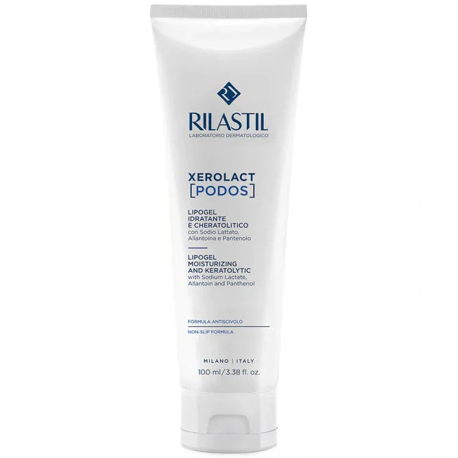 Rilastil Xerolact Podos Lipogel 100 ml, cosmetico per piedi