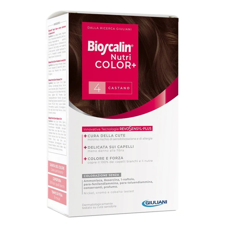 Bioscalin Nutricol 4 Castano 40 ml, colorazione capelli, cosmetici