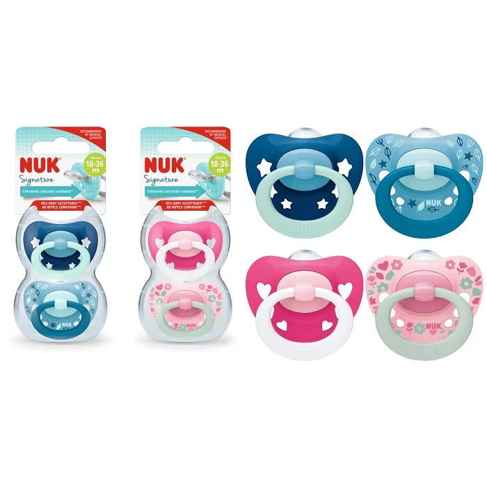 Nuk Succhietti Signature 18-36 mesi 2 pezzi, Succhietti per bambini