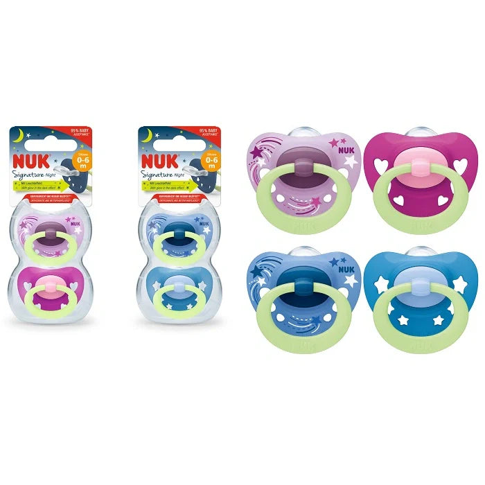Nuk Succhietti Signature Night 0-6 mesi 2pz Parafarmaci