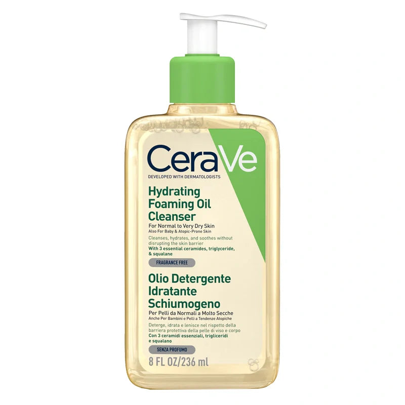 CeraVe Olio Detergente Idratante 236 ml, Detergenti per il viso