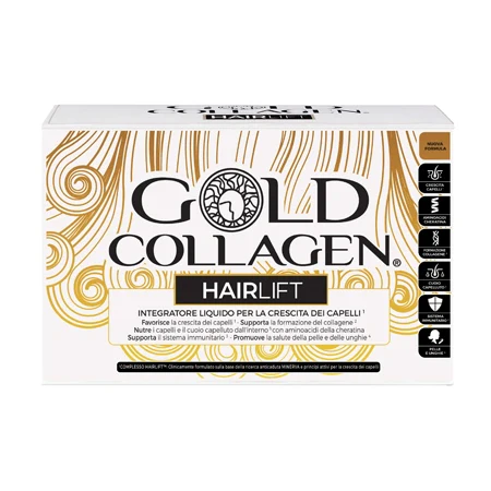 Minerva Research Labs Gold Collagen Hairlift 10 flaconi da 50 ml Parafarmaci