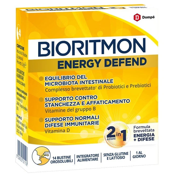 Dompe Bioritmon Energy Defend 14 Bustine Integratori
