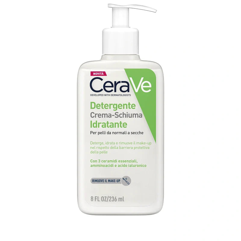 Cerave Detergente Crema-Schiuma Idratante 236 ml, Detergenti