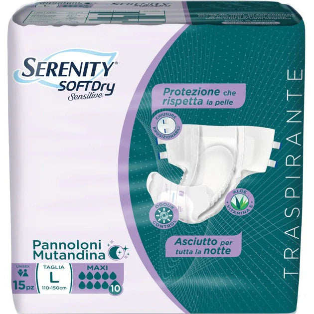 Serenity Pannoloni SD Sensitive Maxi L 15pz Dispositivo medico