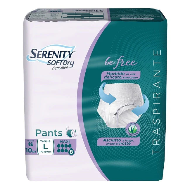 Serenity Pannoloni SD Sensitive Maxi L, Dispositivo medico, 10 pezzi