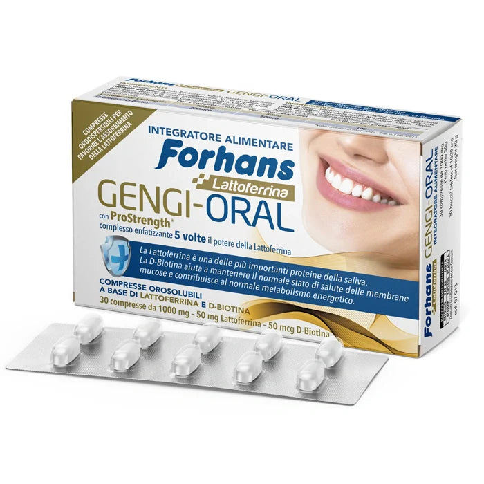 Forhans Lattoferrina Gengi-Oral 30 compresse, integratore per cavo orale