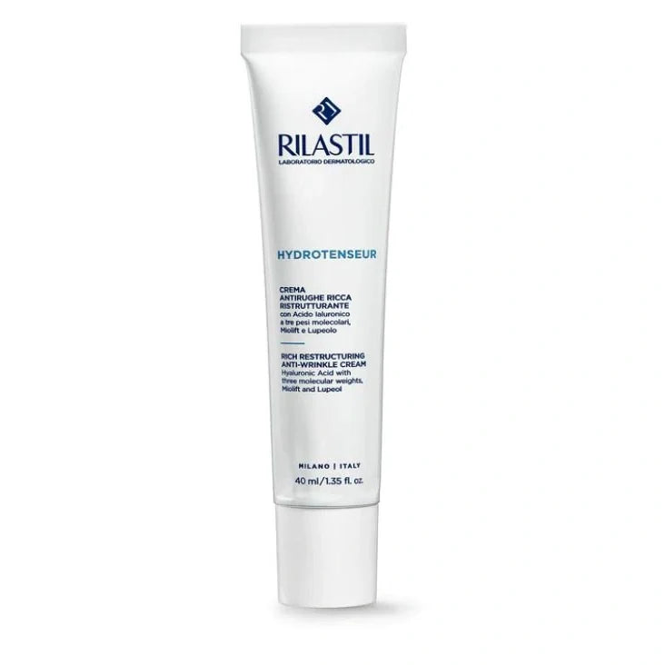 Rilastil Hydrotenseur Crema Antirughe Ricca 40 ml, cosmetico per il viso
