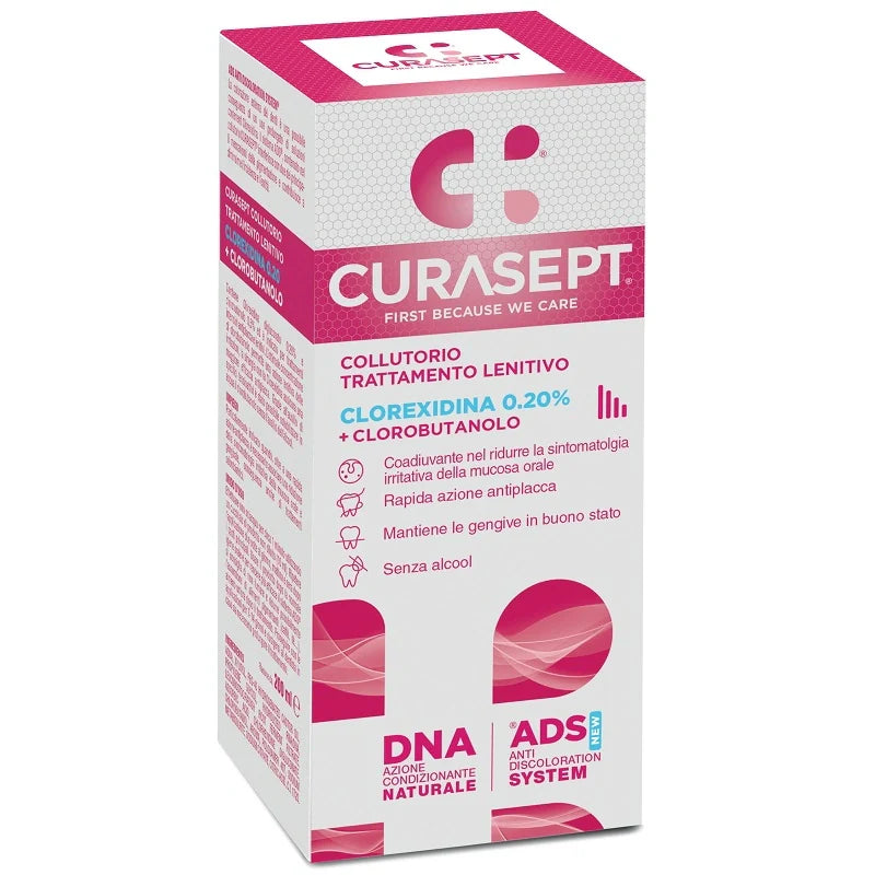 Curasept Collutorio Lenitivo 200 ml, Dispositivo medico, Igiene orale