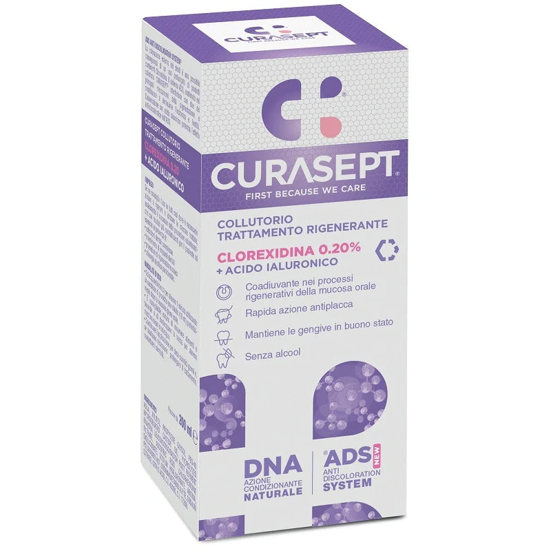 Curasept Collutorio Rigenerante 200 ml, Dispositivo medico, Igiene orale