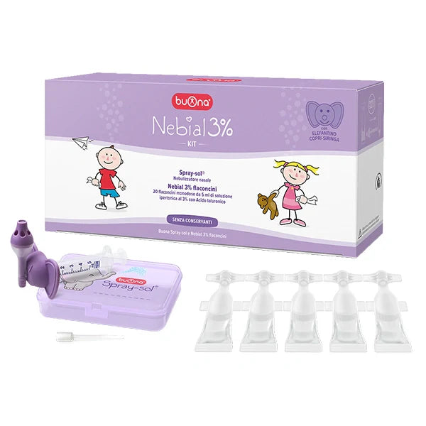 Buona Nebial 3% Kit 20 Flaconcini Monodose 5ml Dispositivo Medico