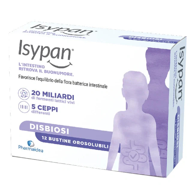 Pharmaidea Isypan Disbiosi 12 Bustine Orosol, Integratore, Fermenti lattici