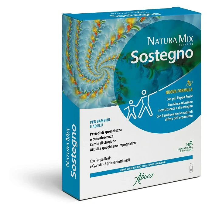 Aboca Natura Mix Advanced Sostegno 10 flaconcini Integratori