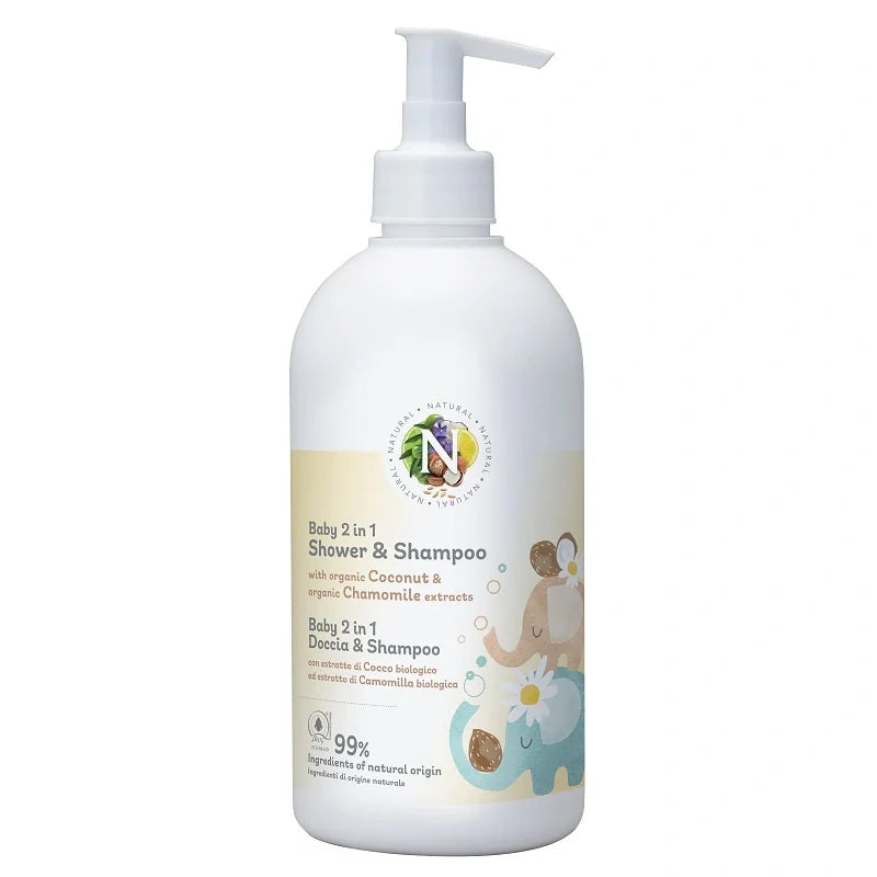 Farmalvarion Baby Doccia & Shampoo Naturale 500 ml Cosmetici