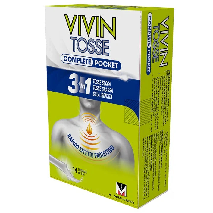 A.Menarini Vivin Tosse Complete Pocket 14 stickpack Dispositivo medico