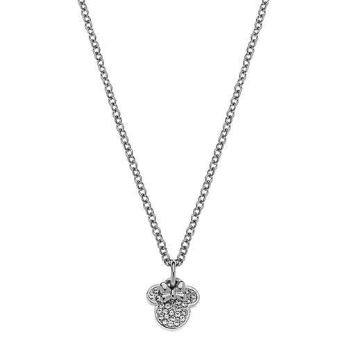 C&S Italy Collana Minnie Bianca, acciaio medicale, accessori