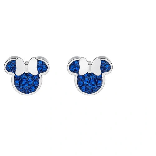 C&S Italy Orecchino Minnie Blu in Acciaio Ipoallergenico, Gioielli