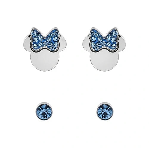 C&S Italy Set Orecchini Minnie Blu Gioielli