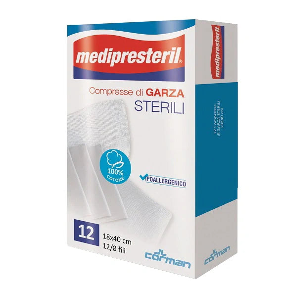 Corman Garza Sterile Medipresteril 18x40 cm Dispositivo medico