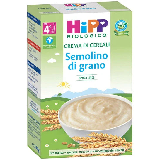 Hipp Bio Crema Cereali Semolino 200 g, alimentazione prima infanzia