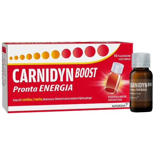 Alfasigma Carnidyn Boost 10 Flaconcini Parafarmaco