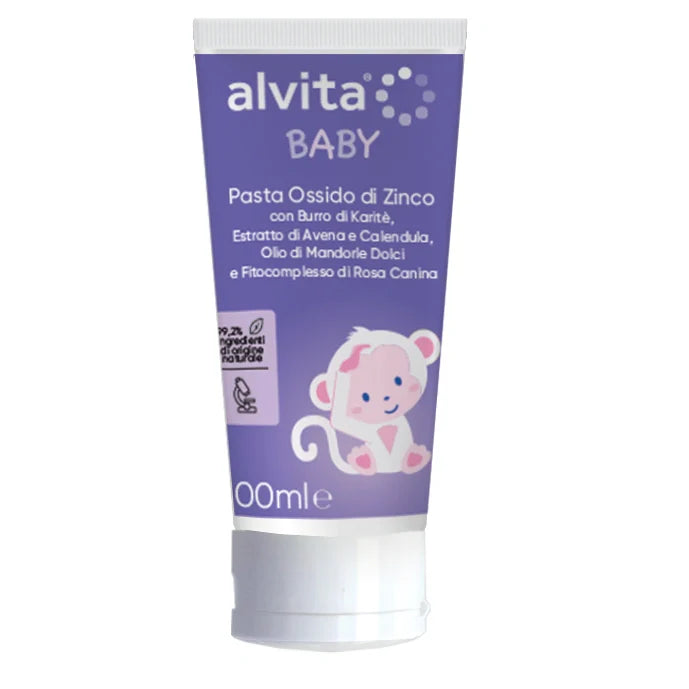 Alvita Baby Pasta Ossido Zinco 100 ml, Parafarmaci, protezione pelle bambini
