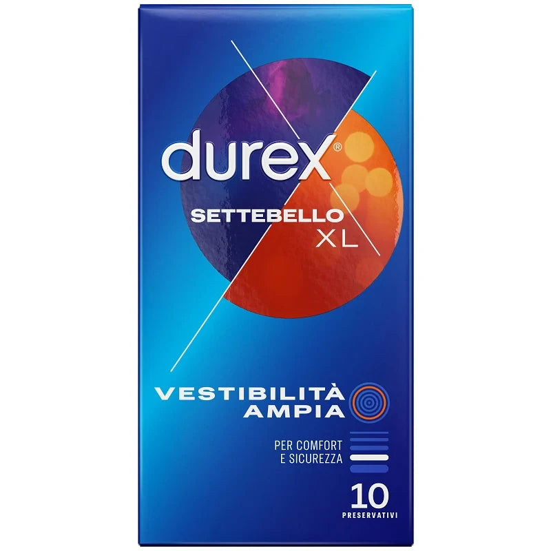 Durex Settebello XL 10pz, preservativi, dispositivi medici