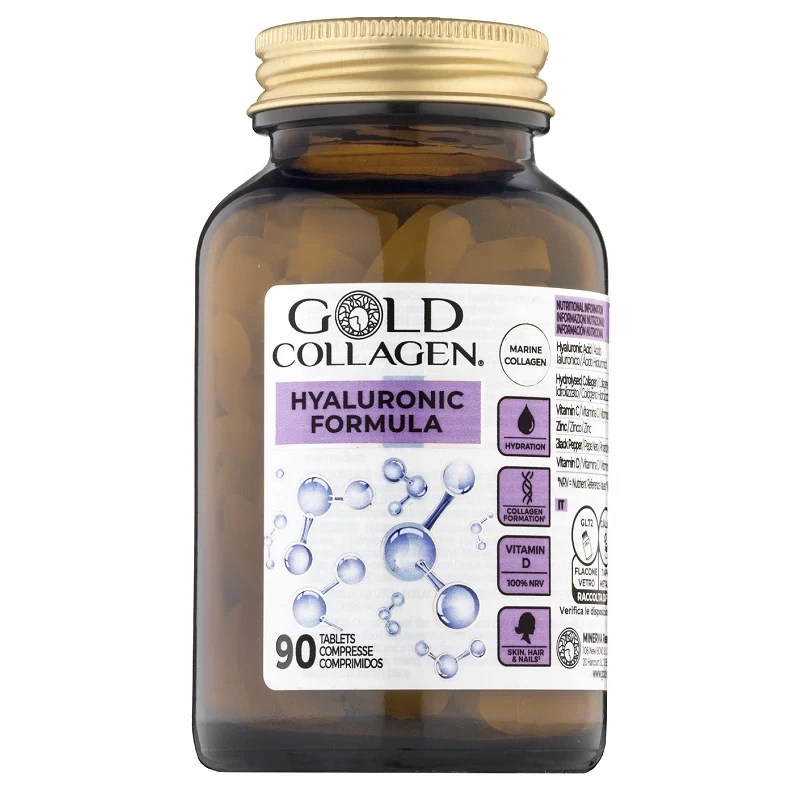 Minerva Research Labs Gold Collagen Hyaluronic 90 Compresse Integratori