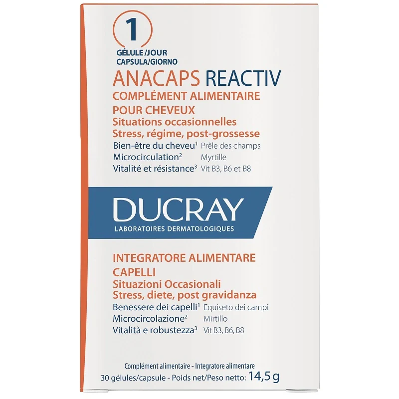 Ducray Anacaps Reactiv Capelli 30 Capsule Integratori