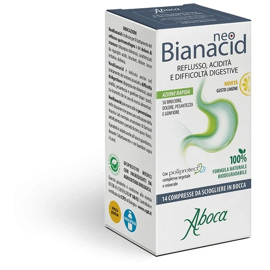 Aboca Neobianacid 14 compresse limone Dispositivo medico