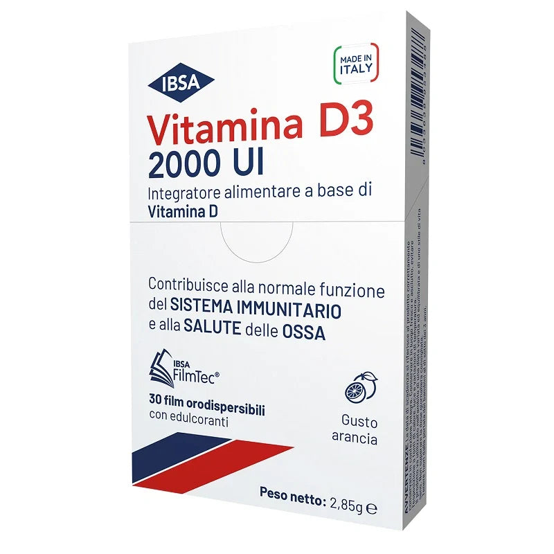 Ibsa Vitamina D3 2000 UI 30 film orodispersibili Integratori